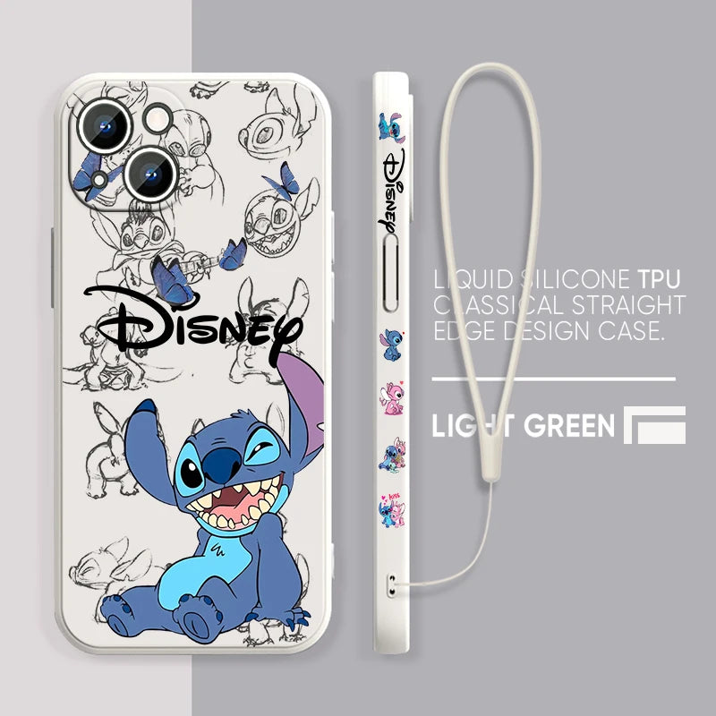 Proteção e Estilo com a Capa da Disney para iPhone 15 14 13 12 11 Pro Max Plus 8 7