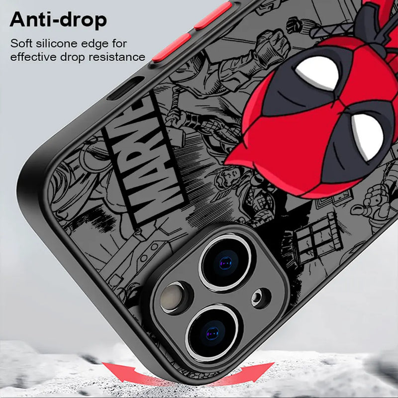 Capa Protetora MARVEL para iPhone – Transparência e Proteção Total