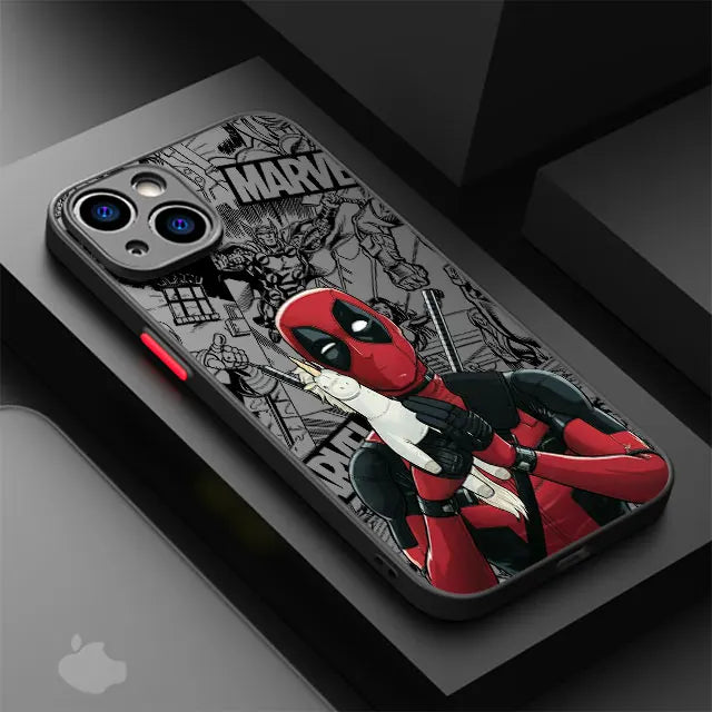 Capa Protetora do Deadpool para iPhone – Transparência e Segurança Absoluta