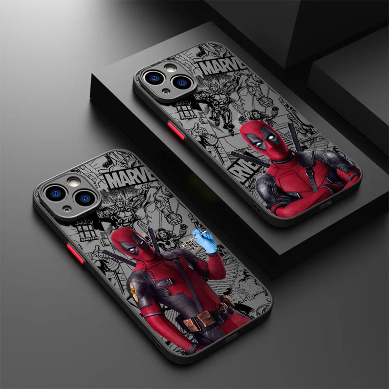 Capa Protetora do Deadpool para iPhone – Transparência e Segurança Absoluta