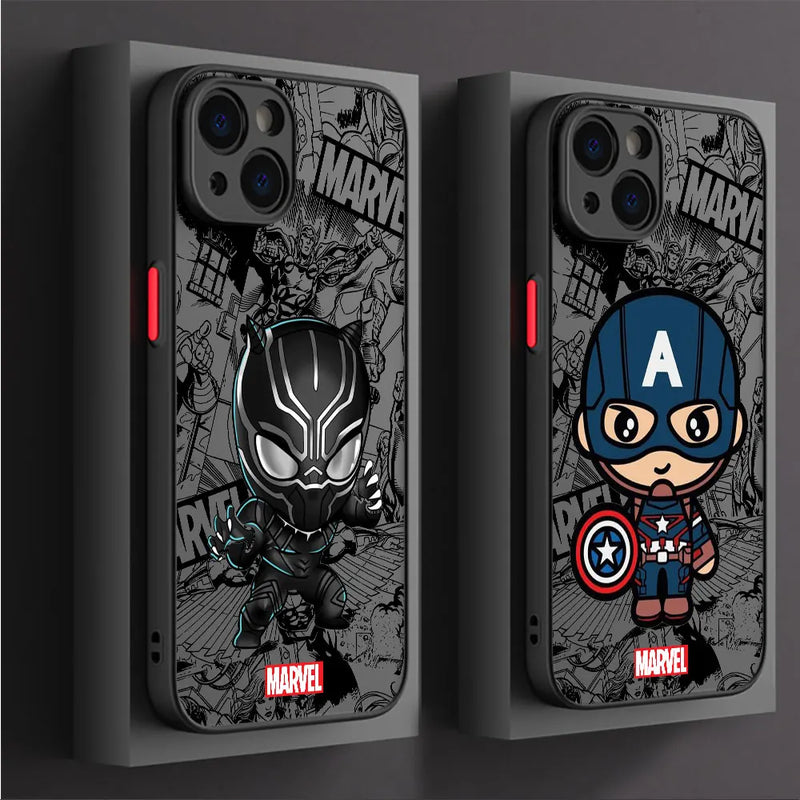 Capa Protetora MARVEL para iPhone – Transparência e Proteção Total