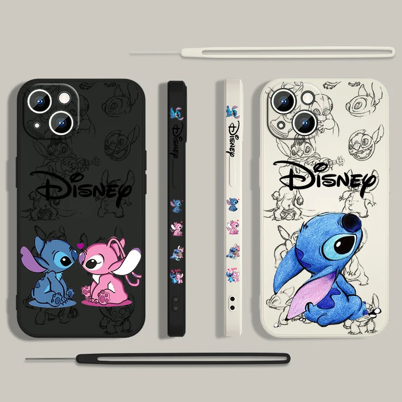 Proteção e Estilo com a Capa da Disney para iPhone 15 14 13 12 11 Pro Max Plus 8 7