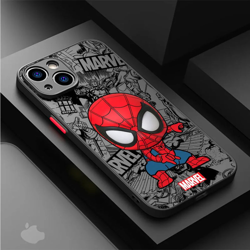 Capa Protetora MARVEL para iPhone – Transparência e Proteção Total