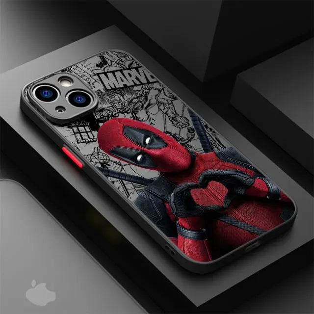 Capa Protetora do Deadpool para iPhone – Transparência e Segurança Absoluta