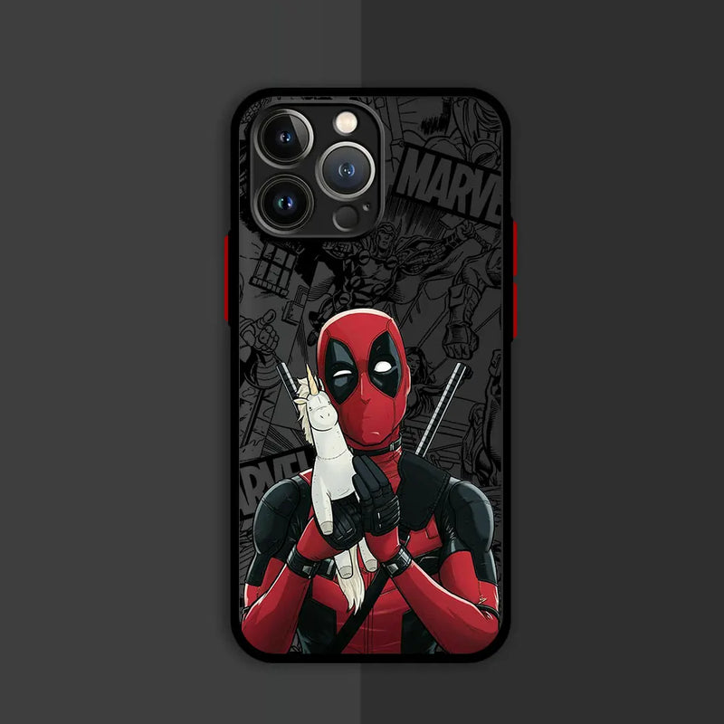 Capa Protetora do Deadpool para iPhone – Transparência e Segurança Absoluta