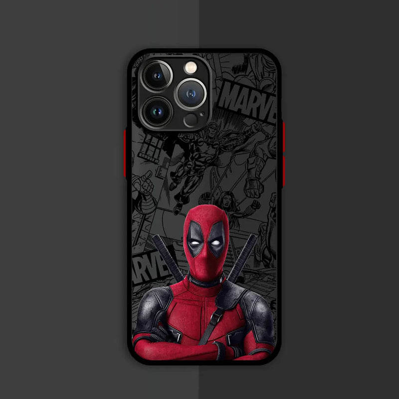 Capa Protetora do Deadpool para iPhone – Transparência e Segurança Absoluta